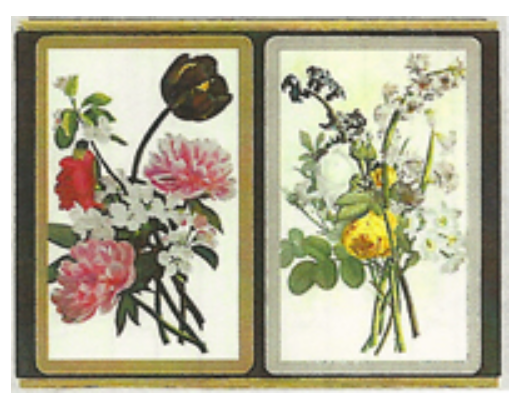 Congress Playing Cards: Floral Bouquet, 2-Deck Bridge Set, Jumbo Index main image